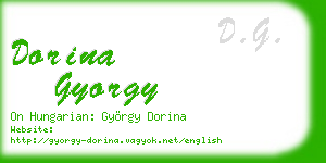 dorina gyorgy business card
